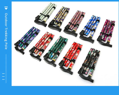 “Trusty Foldable Cane – Your Walking & Hiking Companion” ✅