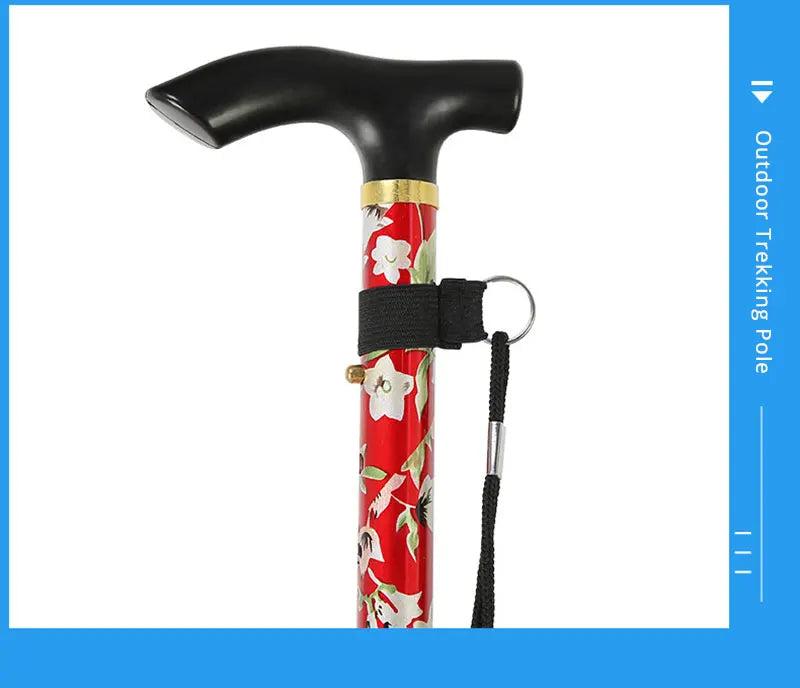 “Trusty Foldable Cane – Your Walking & Hiking Companion” ✅