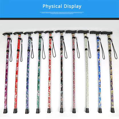 “Trusty Foldable Cane – Your Walking & Hiking Companion” ✅