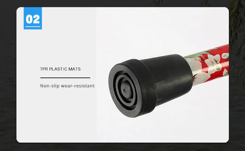 “Trusty Foldable Cane – Your Walking & Hiking Companion” ✅