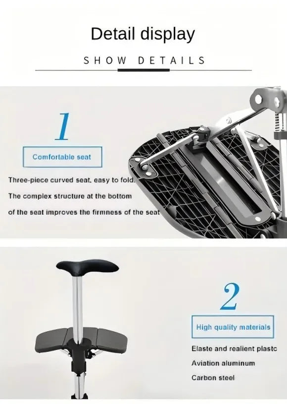 Medical Folding Cane with Seat