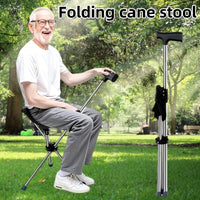 “2-in-1 Foldable Cane Chair”